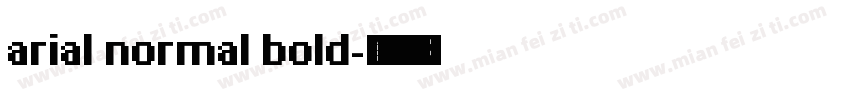 arial normal bold字体转换